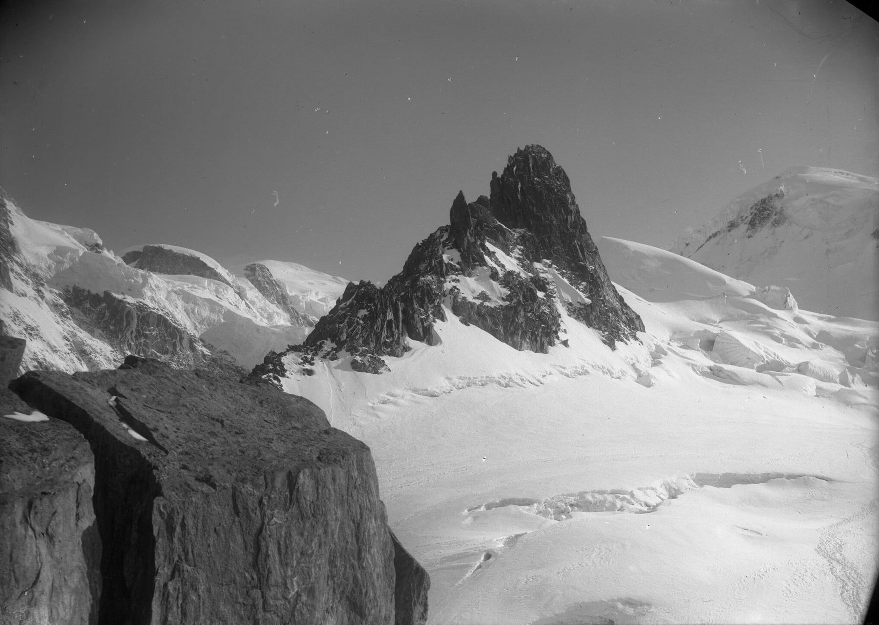 Vue prise depuis les Grands Mulets, photographie d’Henri Ferrand