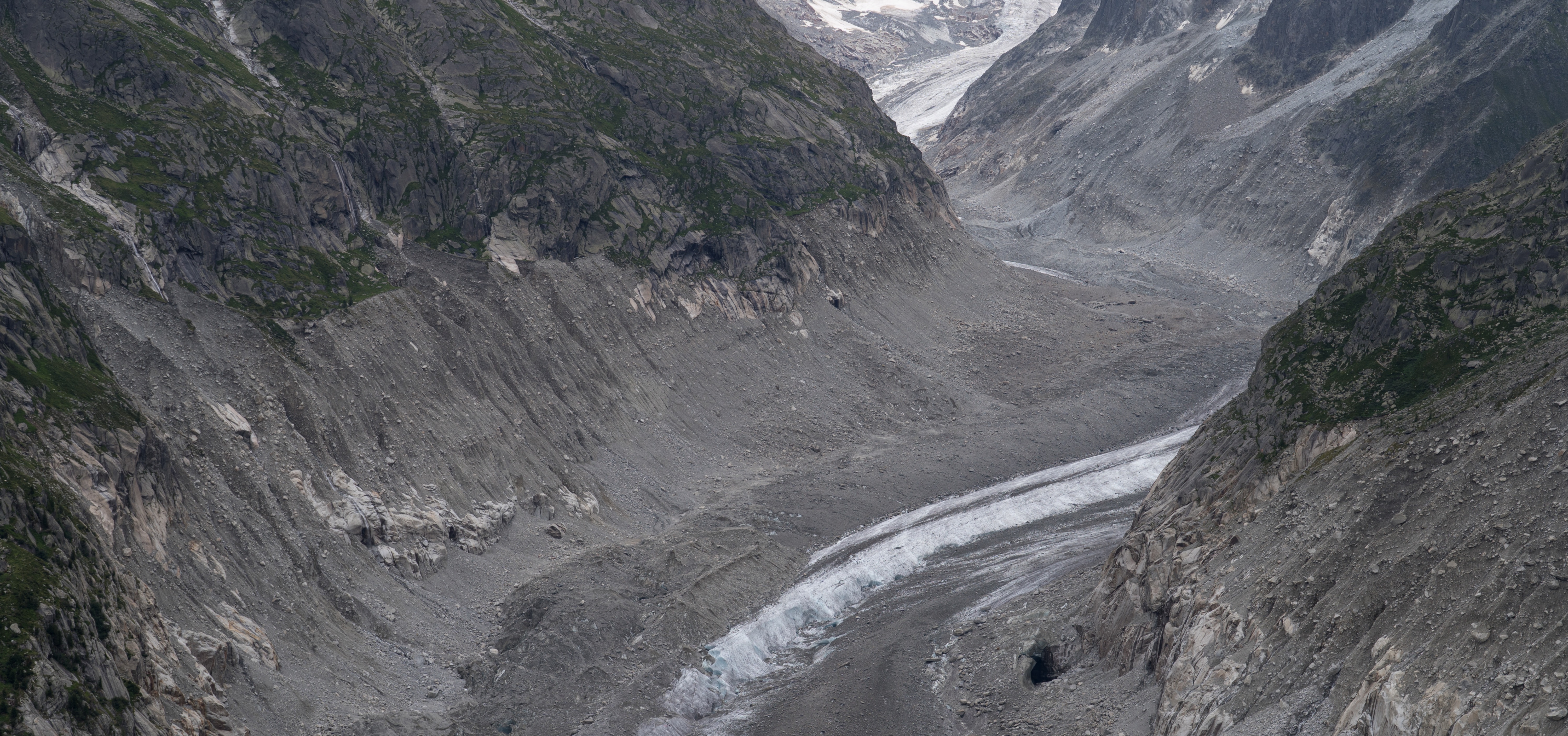 La Mer de Glace vue du Grand Balcon Nord en juillet 2025